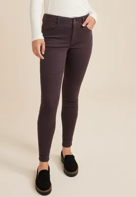 m jeans by maurices™ Brown High Rise Super Skinny Jean