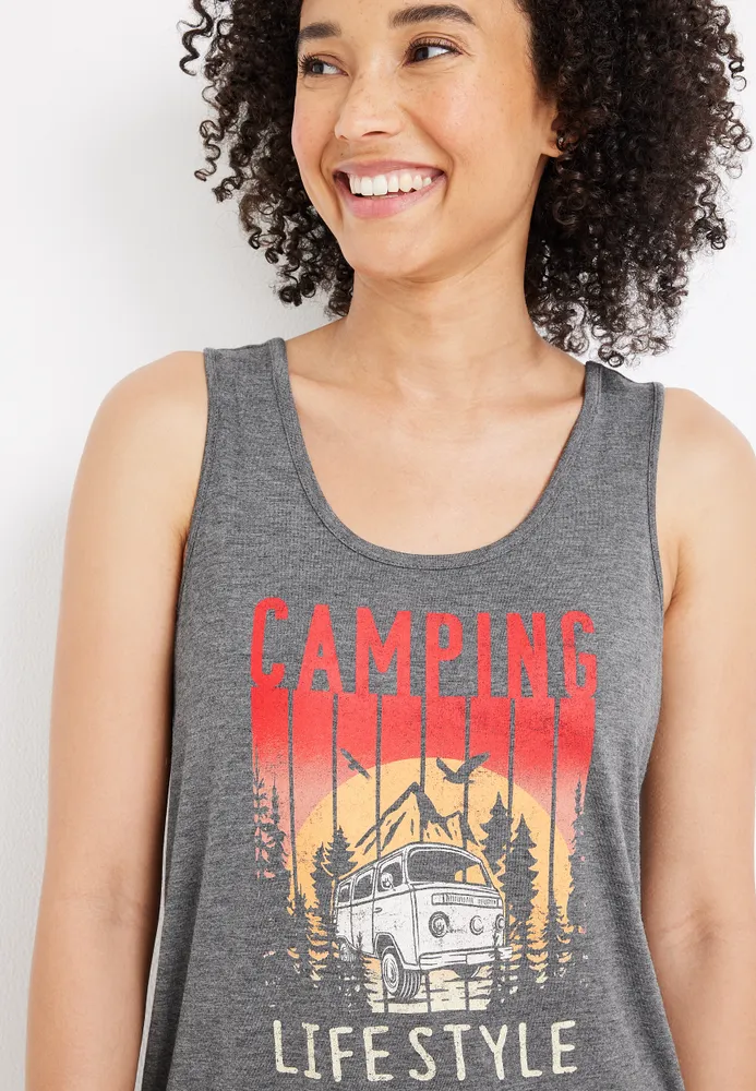 Camping Lifestyle Graphic Tank