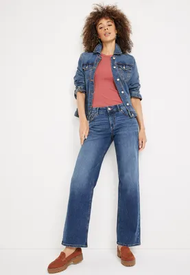 m jeans by maurices™ Classic Wide Leg Mid Rise Jean