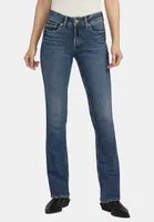 Silver Jeans Co.® Elyse Curvy Embroidered Mid Rise Slim Boot Jean