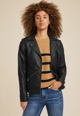 Perfect Faux Leather Moto Jacket