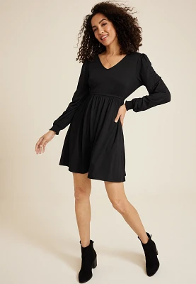 24/7 V Neck Skater Dress