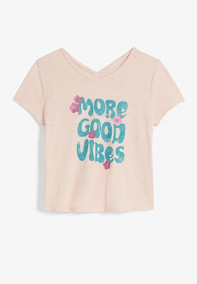 Girls More Good Vibes Graphic Tee