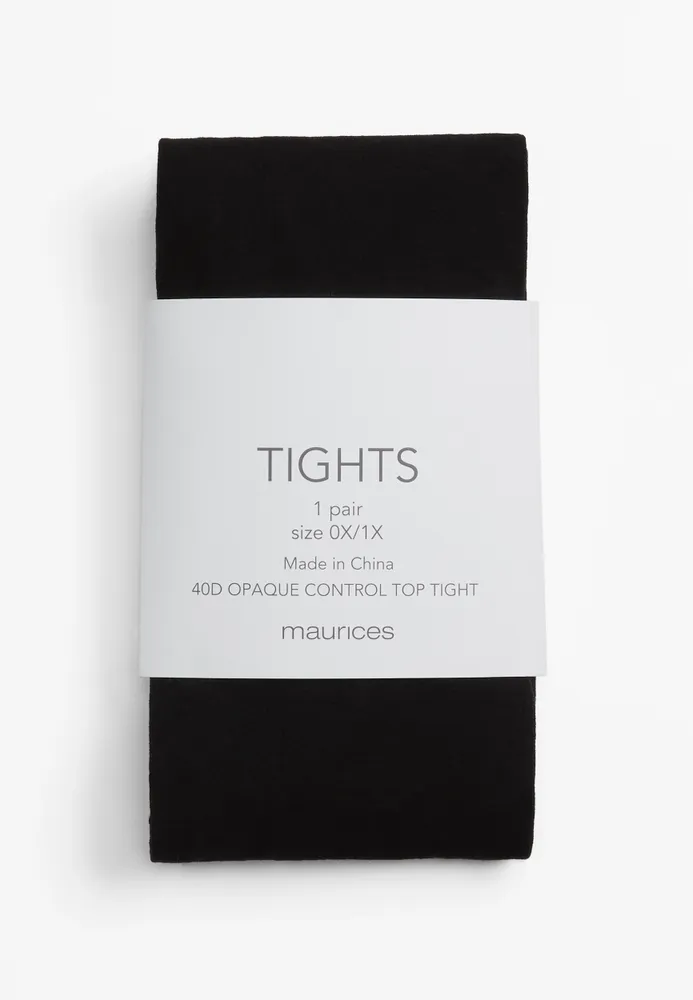 Opaque Control-Top Tights