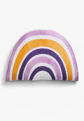 Girls Rainbow Plush Pillow