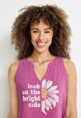 Look On The Bright Side Graphic Tank