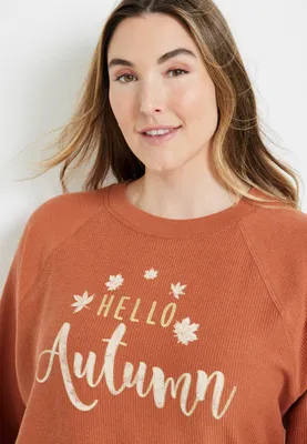 Plus Hello Autumn Sweatshirt
