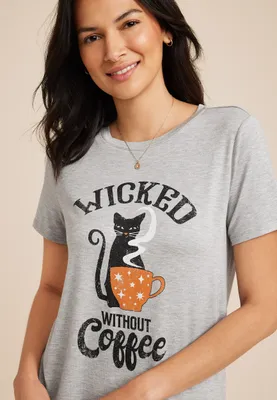 Wicked Without Coffee Graphic Tee