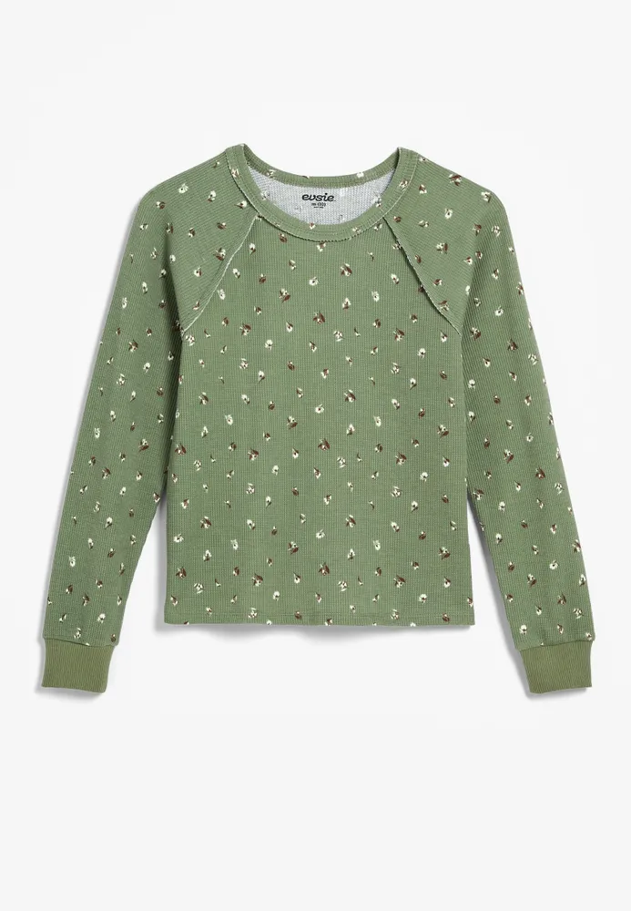 Girls Ditsy Floral Long Sleeve Tee
