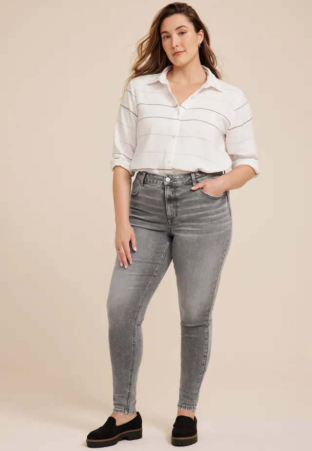 m jeans by maurices™ Cool Comfort Super Skinny High Rise Crossover