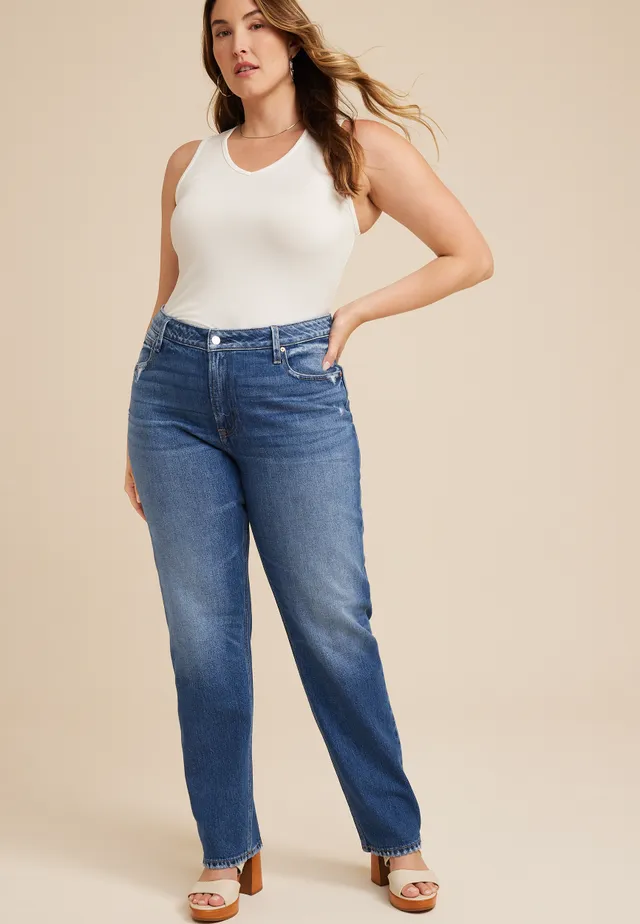 Maurices Plus Goldie Blues™ High Rise Curvy Dark 90s Flare Jean