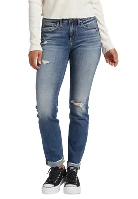 Silver Jeans Co.® Suki Slim Straight Curvy Mid Rise Jean