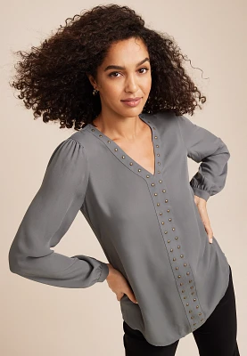 Atwood Studded Tunic Blouse