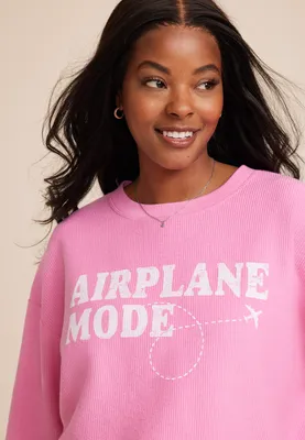 Pink Airplane Mode Sweatshirt