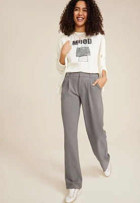 Idealist High Rise Wide Leg Dress Pant