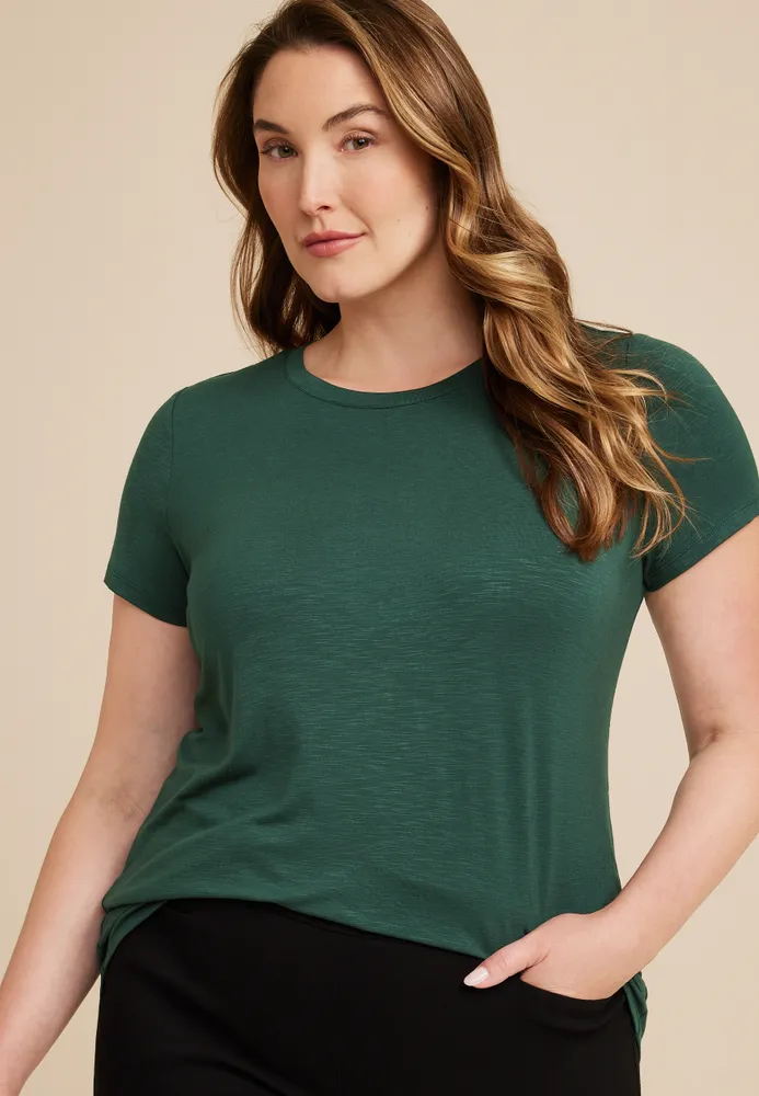 Maurices Plus Size 24/7 Kennedy Crew Neck Tee