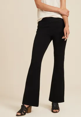 m jeans by maurices™ Black Flare Pull On High Rise Jean