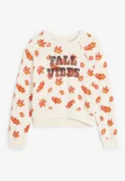 Girls Fall Vibes Sweatshirt