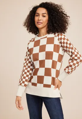 Willowsoft Checkered Sweatshirt