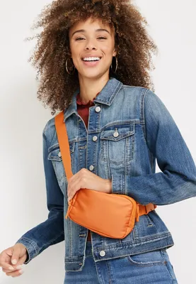 Orange Crossbody Belt Bag