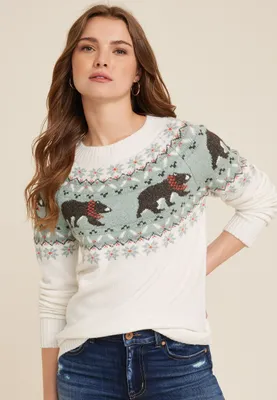 Bear Fair Isle Sweater
