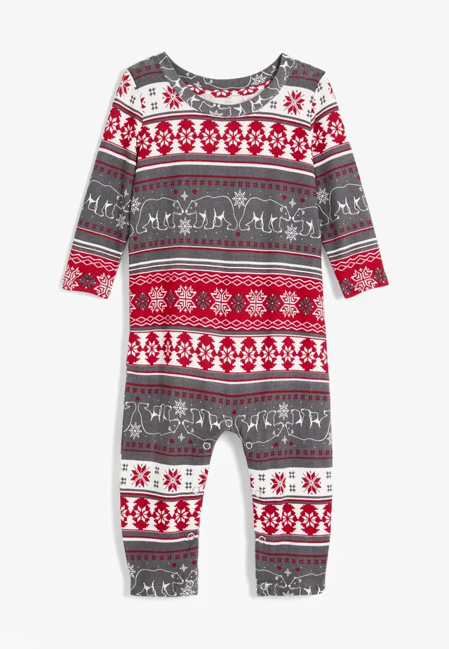 Infant Holiday Ski Lodge Family Pajama Onesie