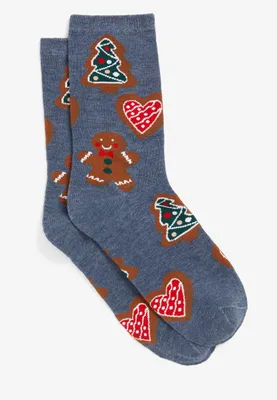 Holiday Gingerbread Crew Socks