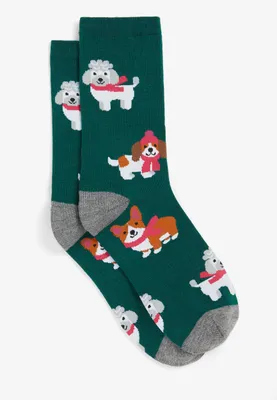 Holiday Dogs Crew Socks