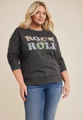 Plus Rock And Roll Sweatshirt