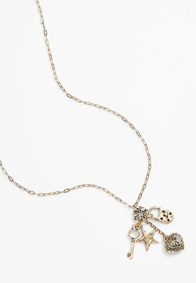 Altar'd State 18K Gold Howdy Necklace