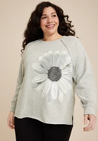 Plus Sunflower Sweatshirt