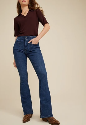m jeans by maurices™ Cool Comfort Sculptress High Rise Curvy Flare Jean