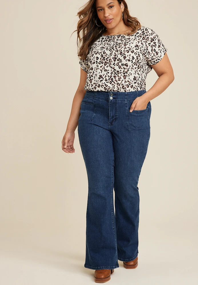 Plus m jeans by maurices™ Cool Comfort Sculptress High Rise Curvy Flare Jean