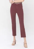 Vervet™ Ankle Straight Burgundy High Rise Jean