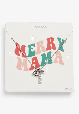 Silver Mama Pendant Necklace