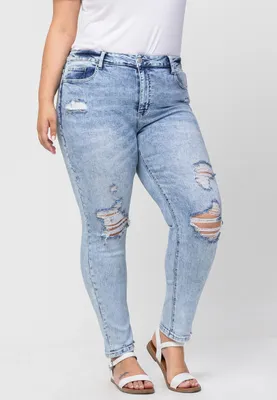 Plus Vervet™ Skinny High Rise Ripped Jean