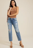 edgely™ Low Slung Ripped Relaxed Straight Ankle Jean