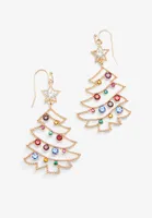 Holiday Tree Drop Earrings