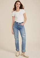 Goldie Blues™ Legacy Curvy High Rise Ripped Straight Jean