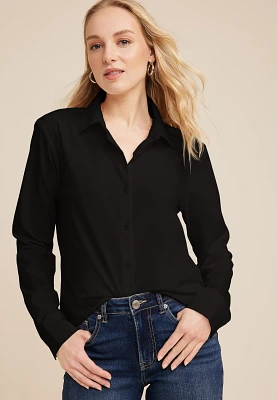 Winona Stretch Button Down Blouse