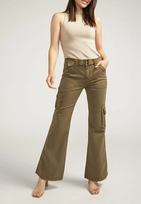 Silver Jeans Co.® Cargo Mid Rise Flare Pant