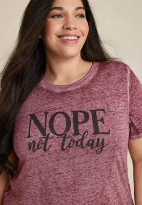 Plus Nope Not Today Graphic Tee