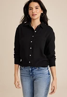 Cool Cotton Relaxed Button Up Shirt