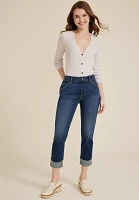 m jeans by maurices™ Classic High Rise Curvy Straight Cropped Jean