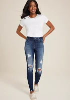 edgely™ High Rise Ripped Super Skinny Jean