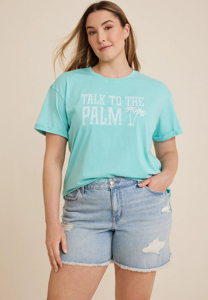 Plus Talk To The Palm Graphic Tee