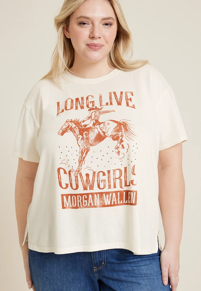 Plus Size Morgan Wallen Long Live Cowgirls Graphic Tee