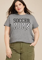 Plus Soccer Mom Oversized Fit Graphic Tee