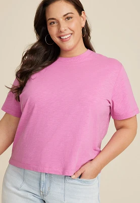 Plus 24/7 Boxy Crop Tee