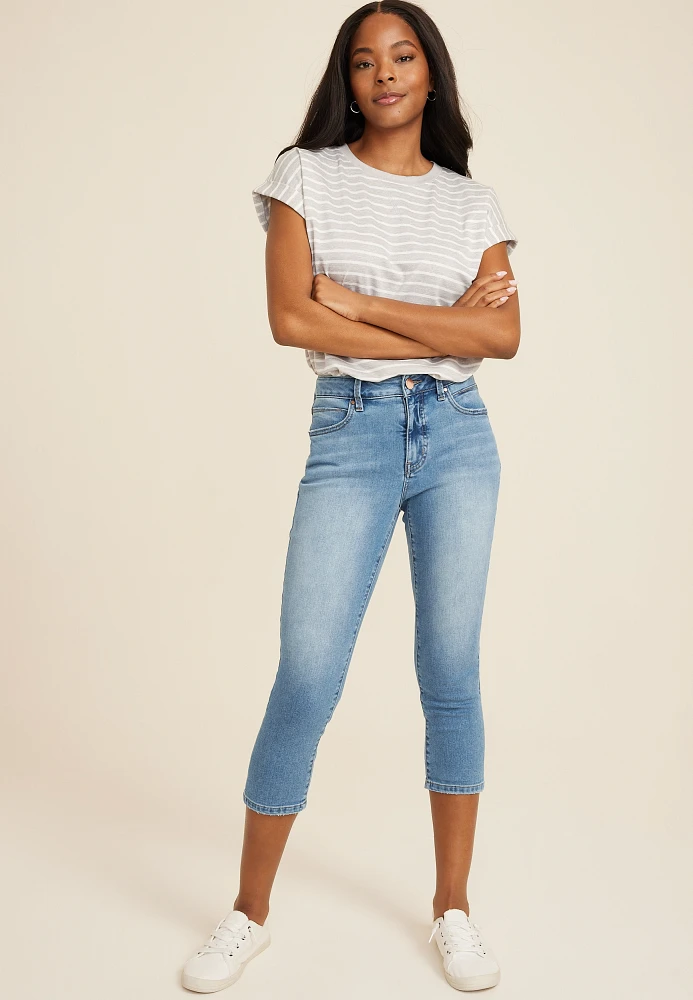 m jeans by maurices™ Everflex™ High Rise Super Skinny Cropped Jean